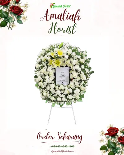 Krans Bunga Duka Cita di Probolinggo Kota
